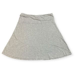 TOAD&CO Women’s Heather Gray A-Line Chaka Skirt Size Small
